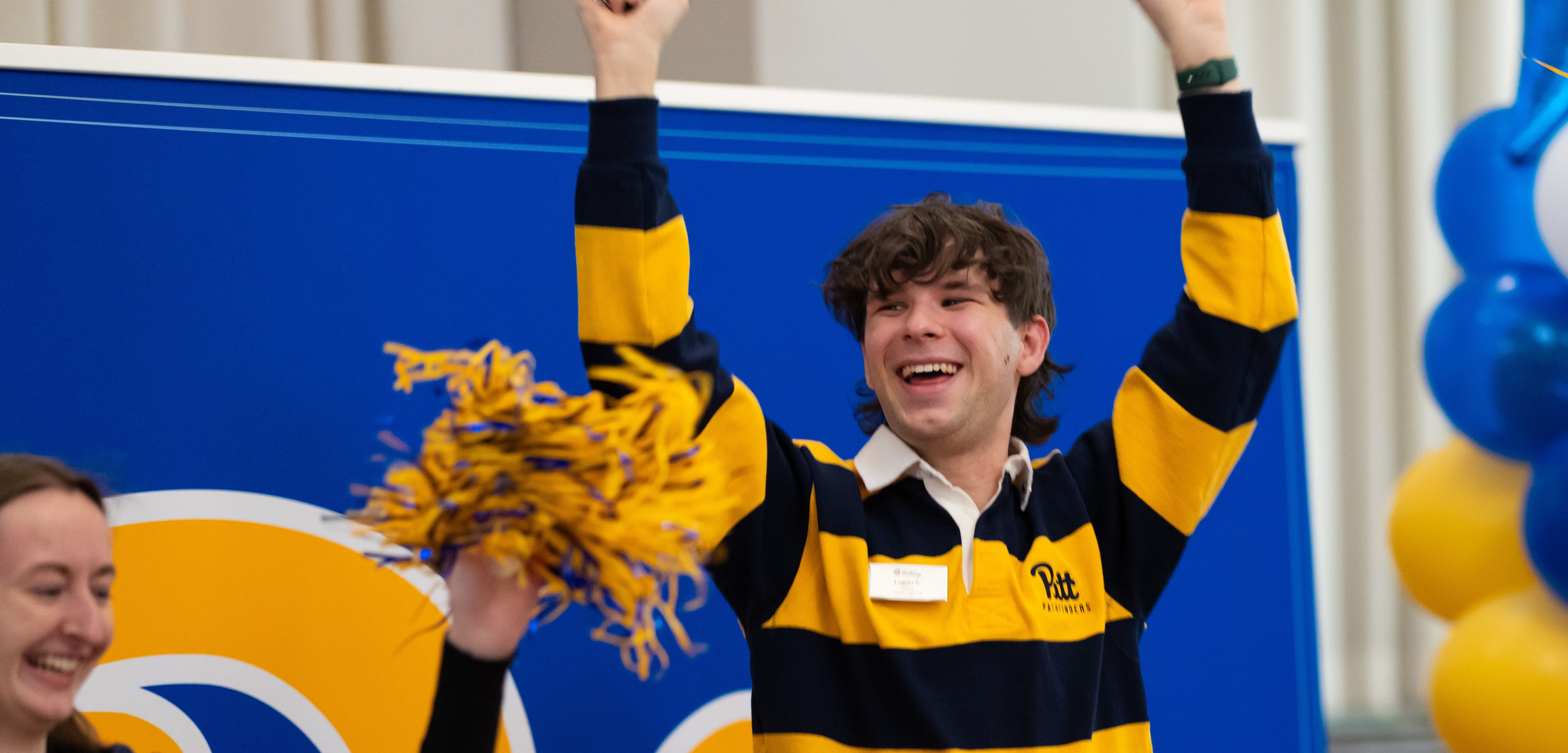student cheering